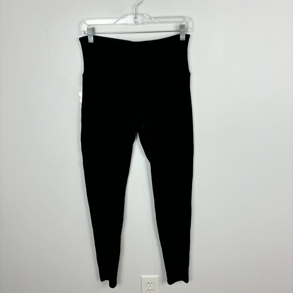 SPANX Black Luxe Velvet High-Rise Leggings Size XL